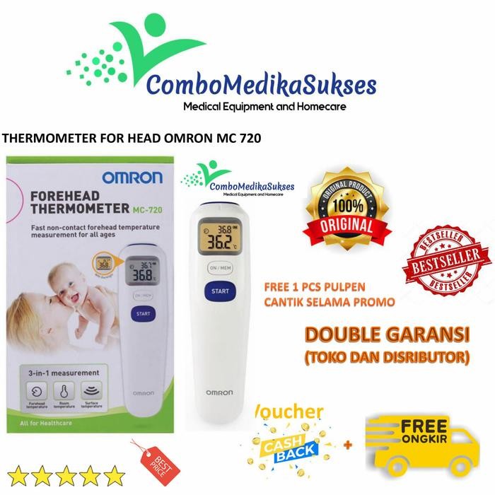 thermometer infrared omron mc 720 forhead SANGAT AKURAT Kode 1002