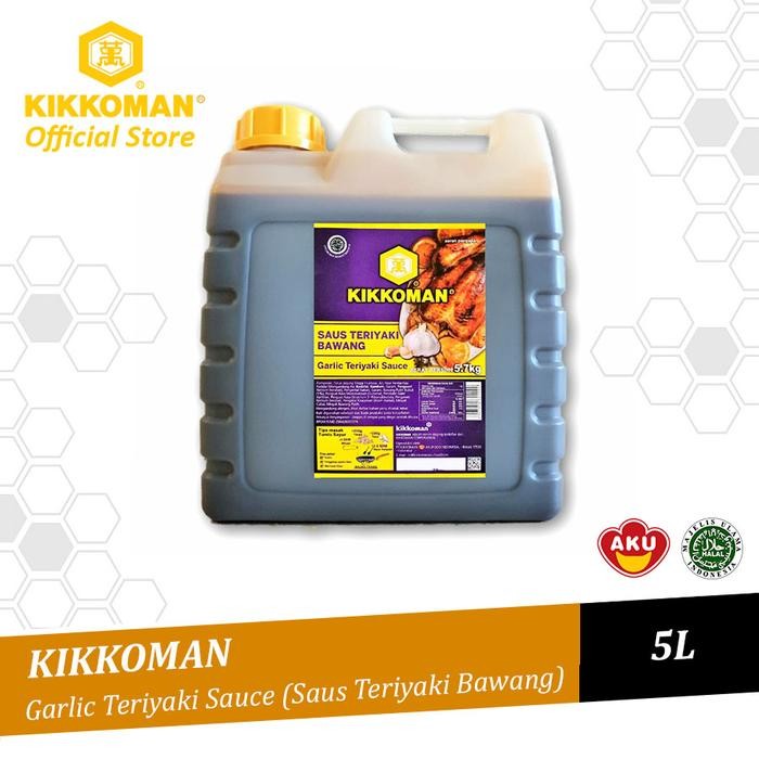 

TERLARIS Kikkoman Garlic Teriyaki Sauce Saus Teriyaki Bawang Halal Jerigen 5L READY STOCK
