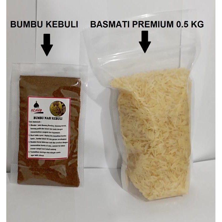 

Stok Baru BASMATI 0.5KG DAN BUMBU KEBULI