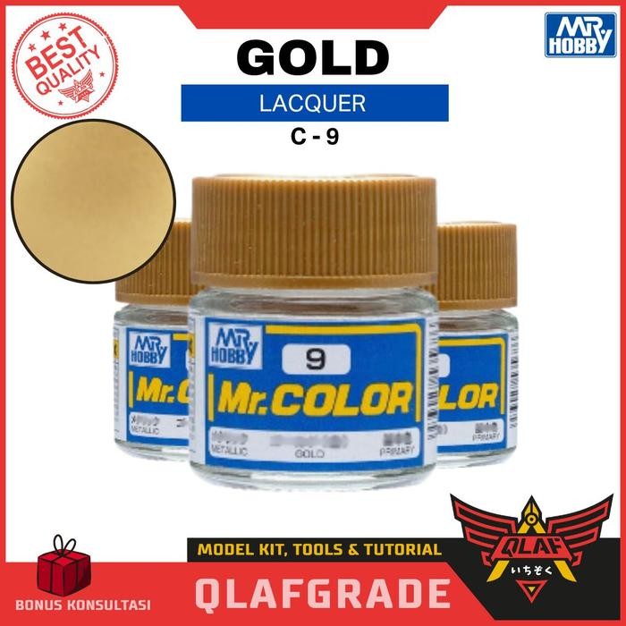 

Cat gundam MR COLOR GOLD C9 - Mr Hobby Lacquer Model kit emas