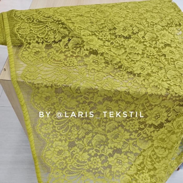 Bahan Kebaya Brokat Semi Prancis Cord Fatmawati