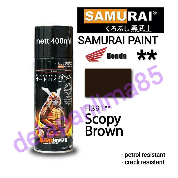 Terbaik Samurai Paint H391 Scopy Brown/Coklat Scopy/Cat Semprot/Pylox/Pilok 100% Ori