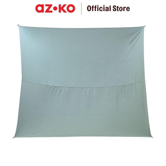 AZKO Soleil 3.6 mtr Kanopi Taman Square - Abu-Abu Muda Canopy Atap Teras Dekorasi Taman Garden