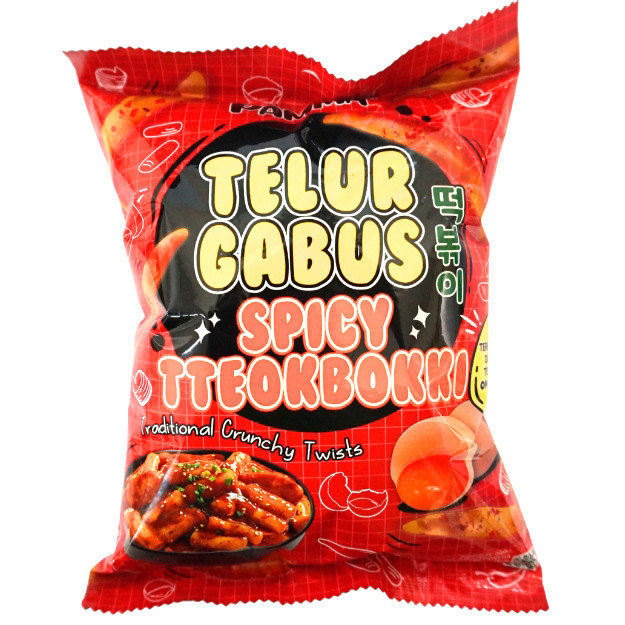 

S32535 PAMMA TELUR GABUS SPICY ITEOKBOKKI SNACK 65GR MAJU BERSAMA (20250910)