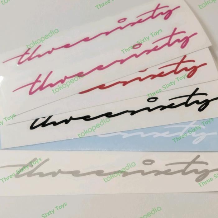 Pilihan- Cutting Sticker Frame Sepeda Threesixty 3 Sixty 3Sixty Signature