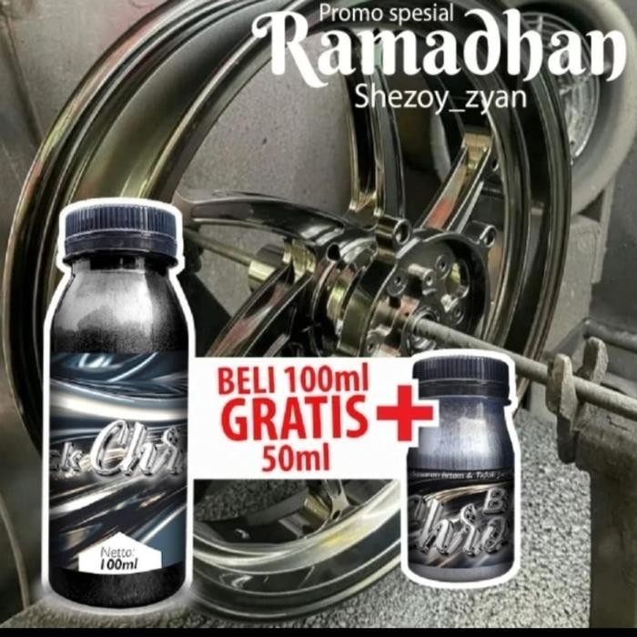 Cat PU efec black chrome 100ml+ gratis 50ml , gratis original