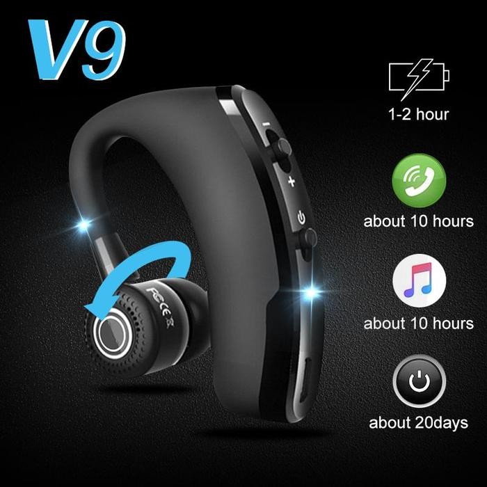 HEADSET BLUETOOTH V9 WIRELESS STEREO EARPHONE BLUETOOTH