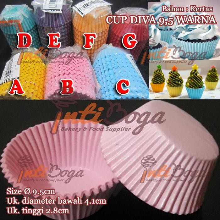 Pilihan- Cup Diva 9,5 Warna - 1 Slop / Roll