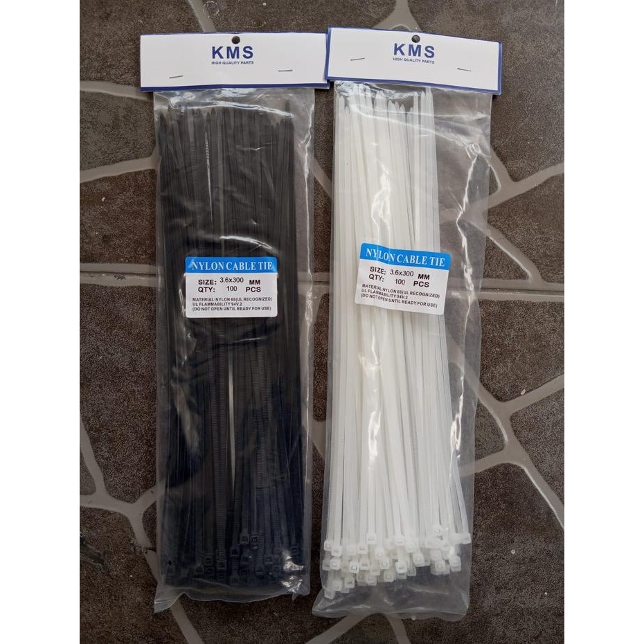 

OJ Cable Ties / Kabel Ties / Kabel Tis KMS 30cm 300 x 3,6 High Quality