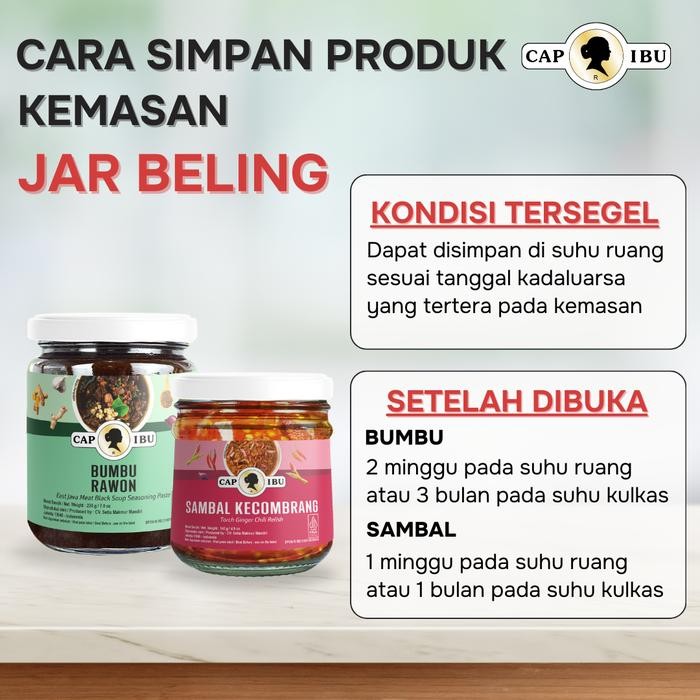 

Stok Baru BUMBU NASI GORENG VIRAL CAP IBU Bumbu Nasi Goreng Matah Roa dan Kecombrang