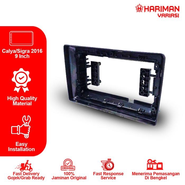 Frame Head Unit Android 9 Inch Mobil Calya/Sigra 2016