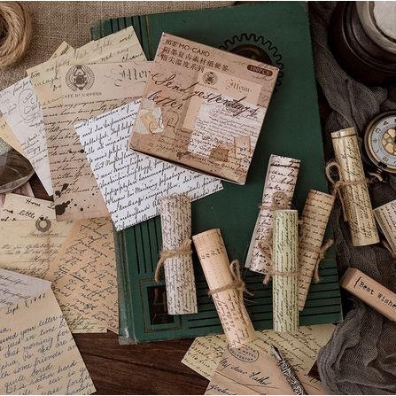 

Scrapbook Paper Pack 8x8cm - Vintage Style Series (100pcs)