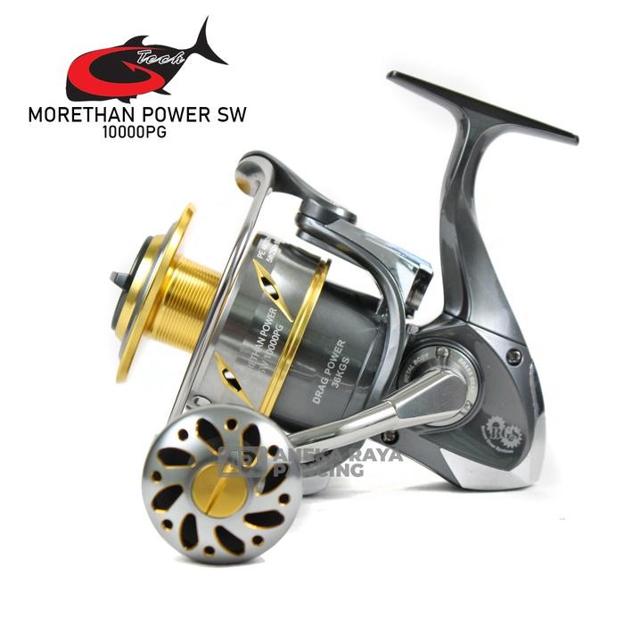 Reel G-TECH MORETHAN POWER SW 4000 s/d 10000 HG PG BGS Power Handle Metal Body Saltwater Laut Resmi