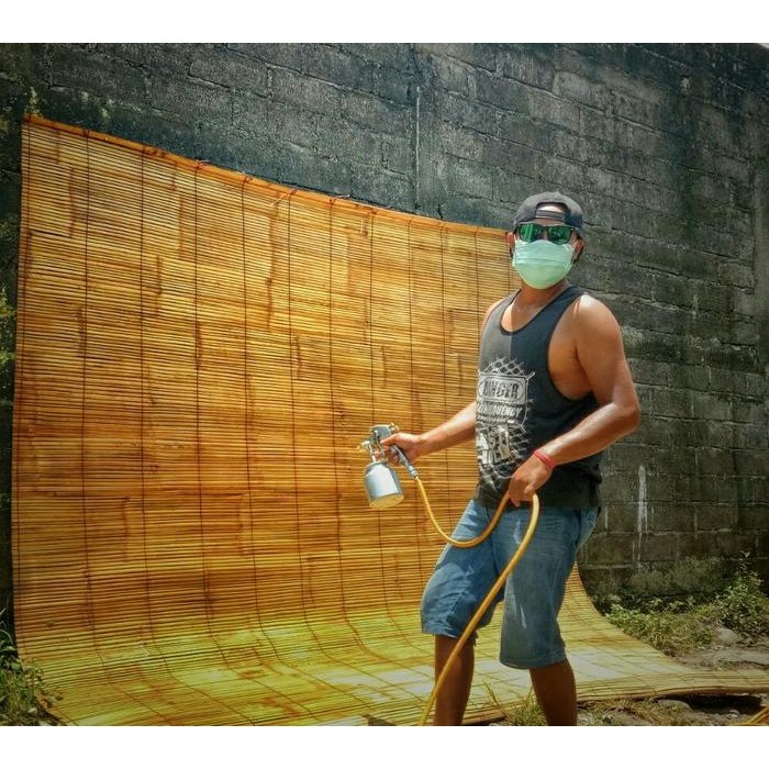 RJ Tirai/krey bambu waterproof 200cm x 200cm