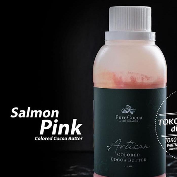 

Stok Baru Pure Cocoa Artisan Chocolate Coloring SALMON PINK Cocoa Butter Pewarna