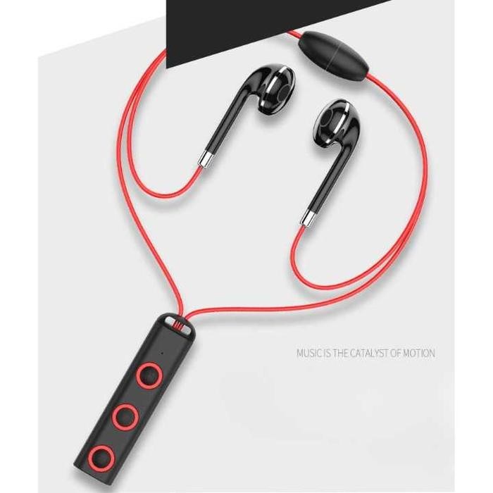 Earphone Bluetooth Dengan Neckband Magnetic