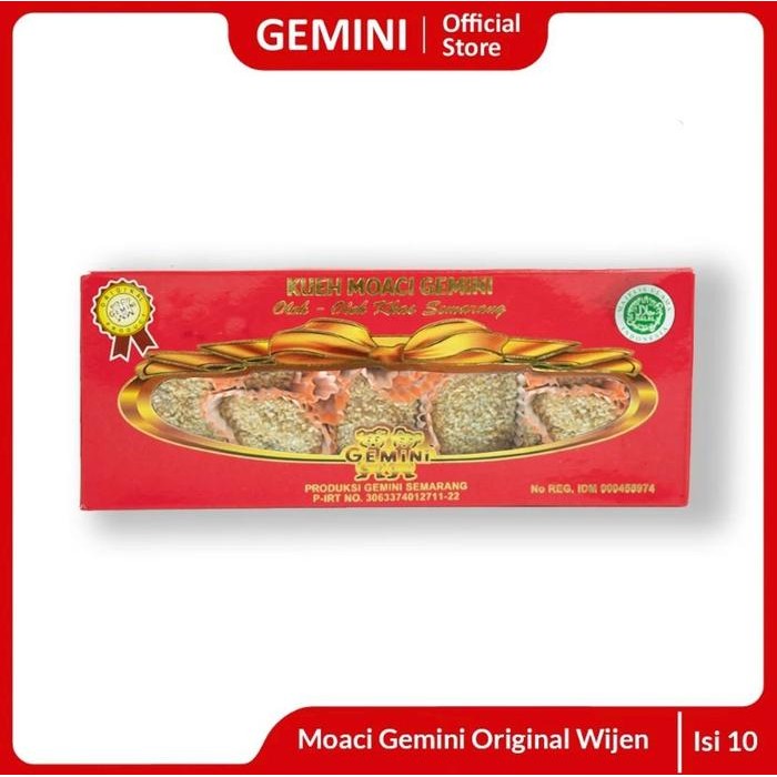 

Pilihan- Gemini - Kueh Moaci Gemini Original Wijen & Tepung Isi 10 Kue Moci Mochi Asli Halal