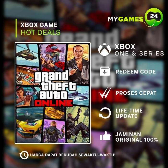 Pilihan- Grand Theft Auto 5 / Gta V Online Xbox One Series XS Redeem Code