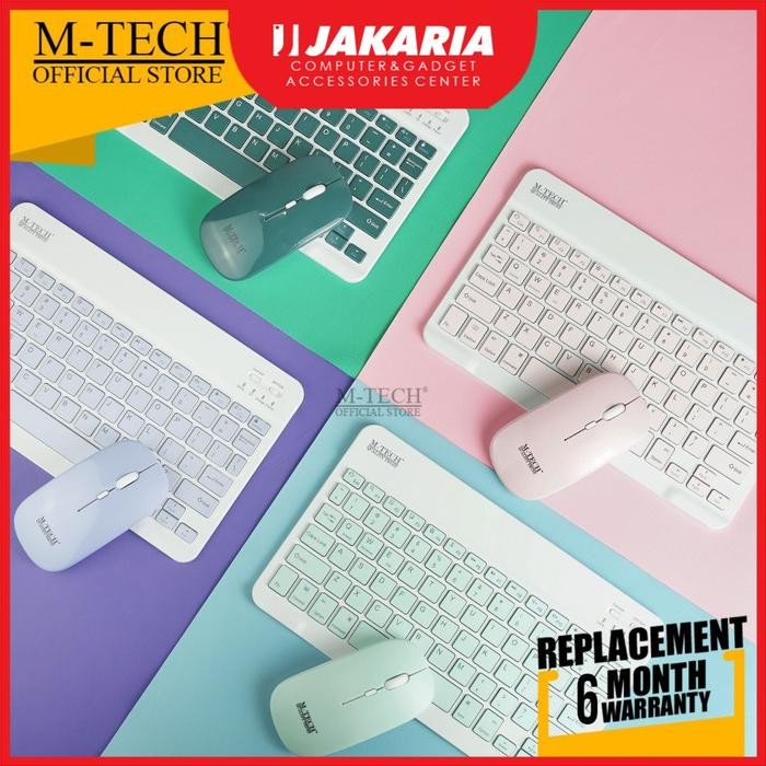 M-Tech Keyboard Mouse Bluetooth iPad Android Bluetooth Keyboard Mouse MTech STK-07
