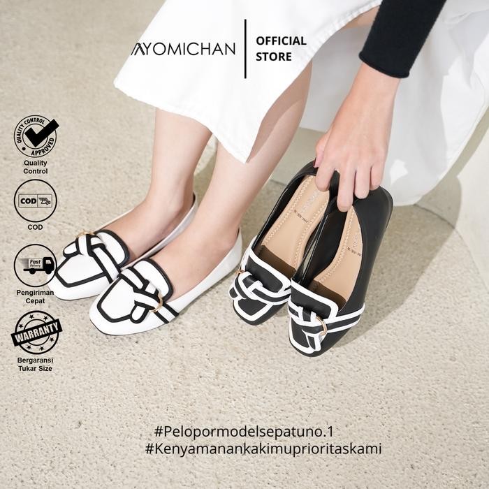 Pilihan- Ayomichan - Flat Shoes Ellora Aym628 Sepatu Flat Wanita / Flatshoes Wanita Kerja Cewek