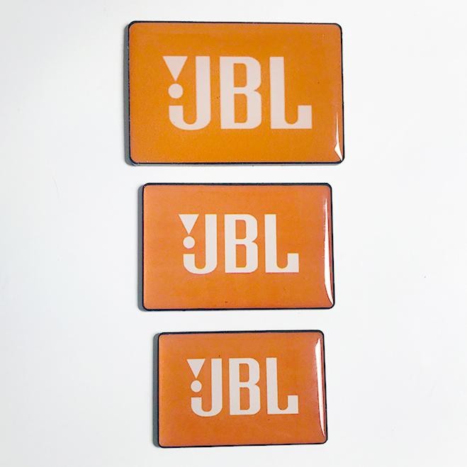 OJ Logo Emblem JBL Audio Warna Orange Untuk grill speaker