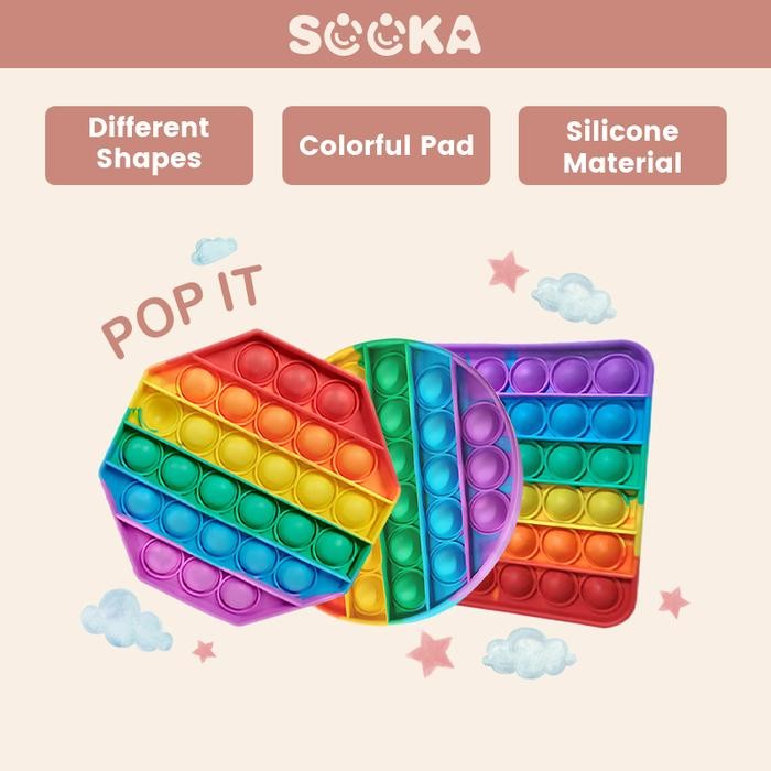 SOOKA Mouse POP IT Mainan Edukasi - Bahan Karet Silicone squeeze bubbles mainan interaktif anak Kids