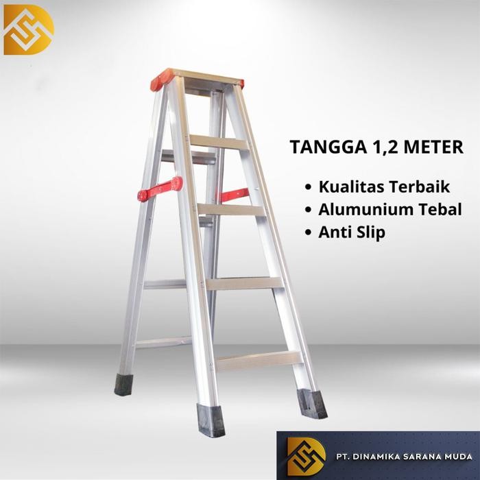 Ready IK - TANGGA ALUMUNIUM TANGGA LIPAT A JUMBO / TANGGA LIPAT ALUMUNIUM / TANGGA LIPAT / TANGGA