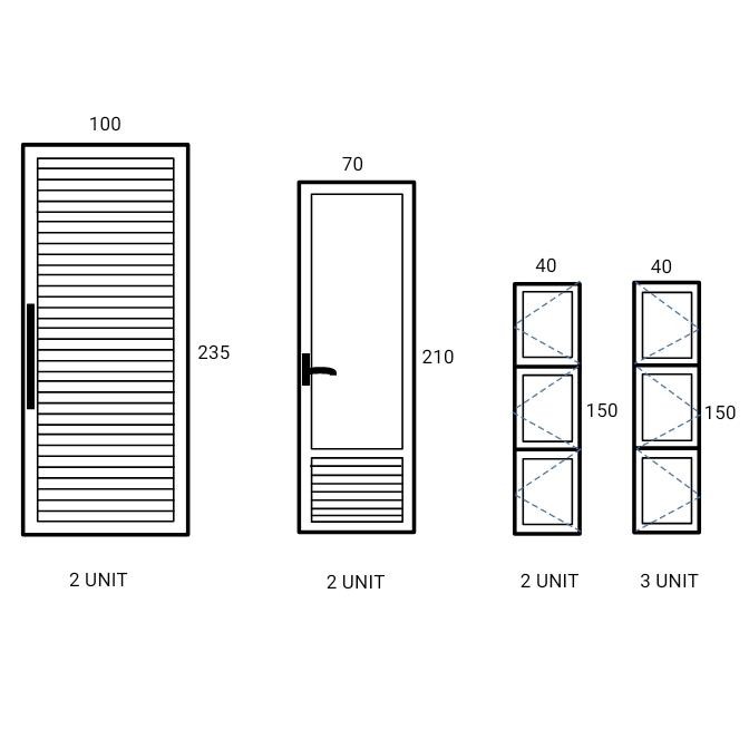 Pesanan pintu jalusi, pintu kamar mandi & jendela aluminium (Bp.Fajar)