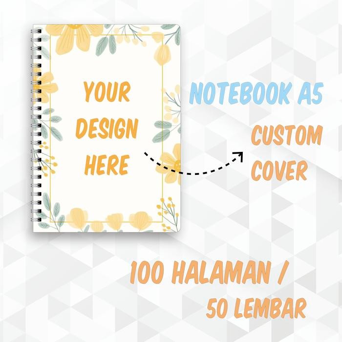

New Notebook / Buku Catatan Soft Cover Custom A5 50 Lembar