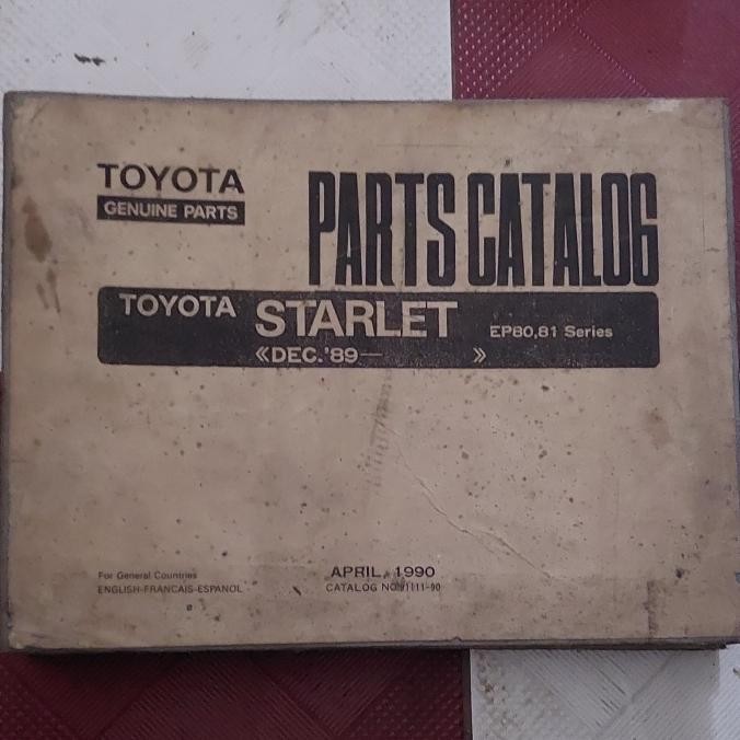 Buku Katalog Parts Catalog Starlet EP80 EP81 Original