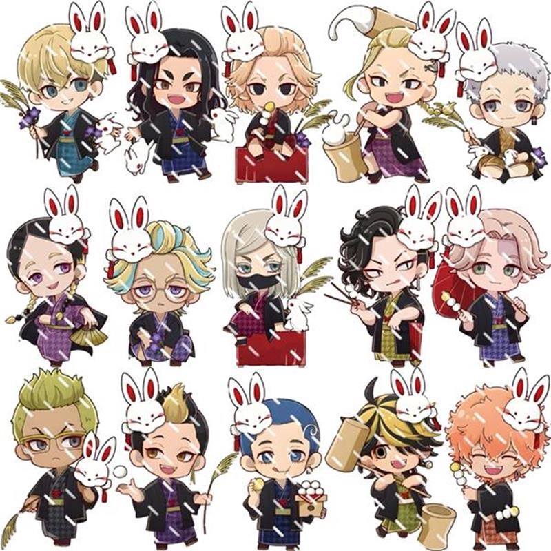 Anime Tokyo Revengers Figure Cosplay Acrylic Stand Ran Rindo Haitani Original Doujin Model Plate Fan