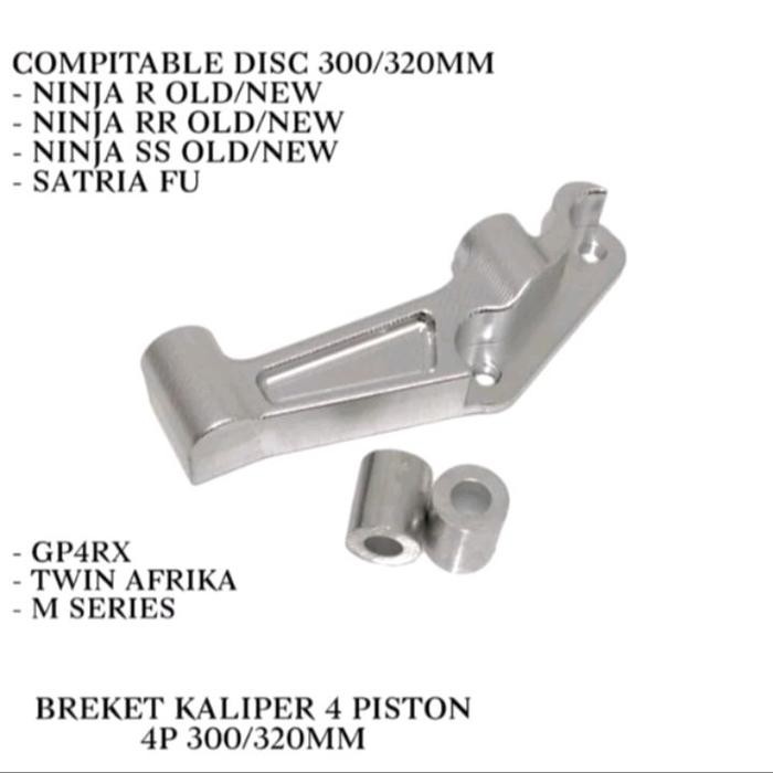 Terbaik Breket Kaliper Afrika Pnp Gp4Rx 4P 4 Piston 300Mm 320Mm Kaliper Twin Afrika M Series Ninja R