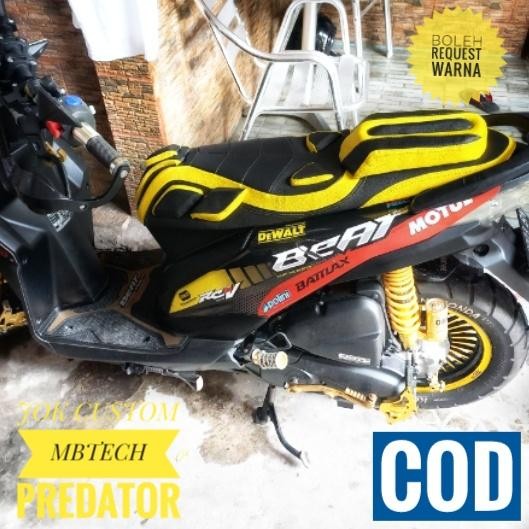 Cover Jok Motor Beat Steet Deluxe Fi Karbu Old All New Model Predator