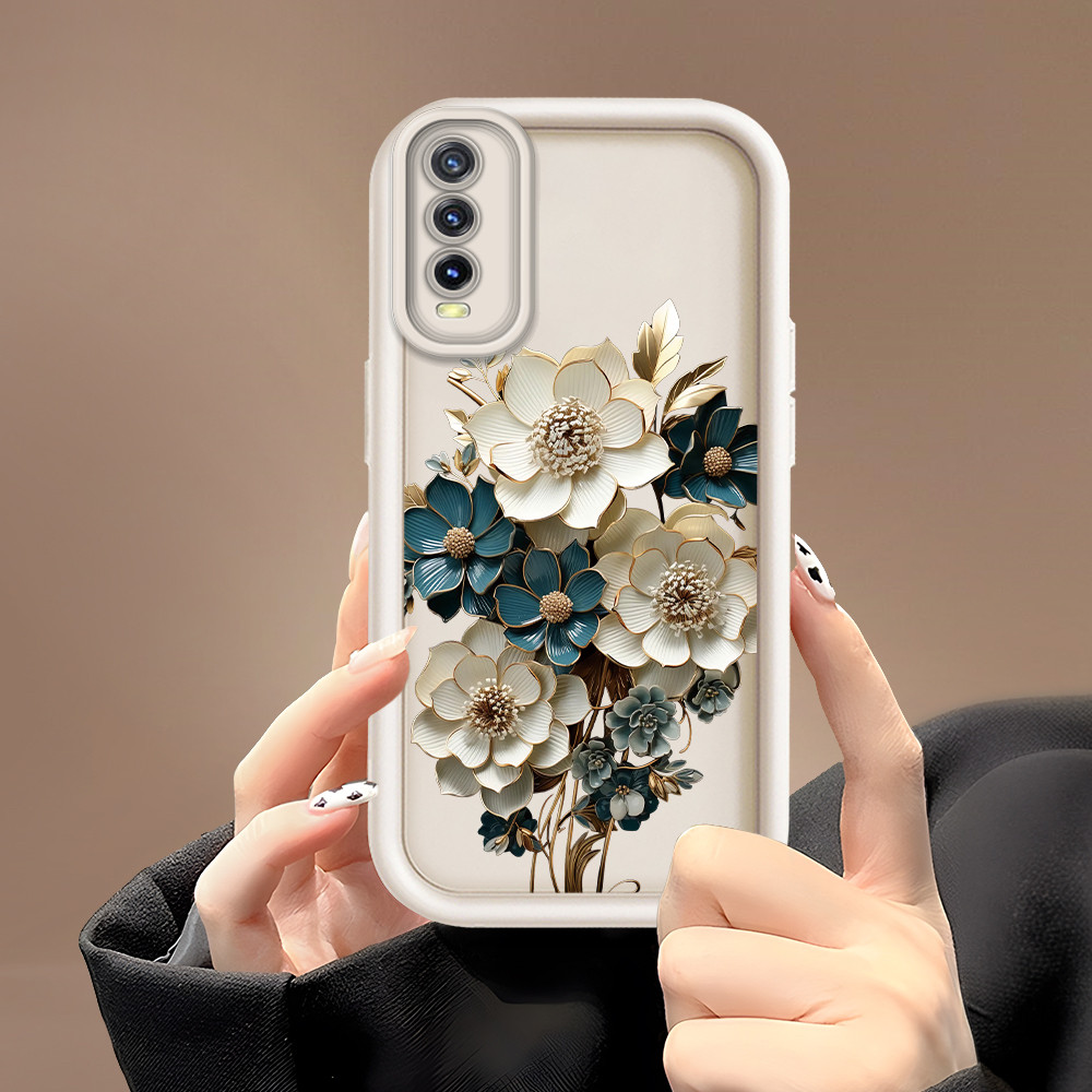 Casing Hp Untuk VIVO Y20i Y20S Y12S Y20 Y12A G 2021 Phone Case Softcase Soft Cassing Mode Bunga 2289