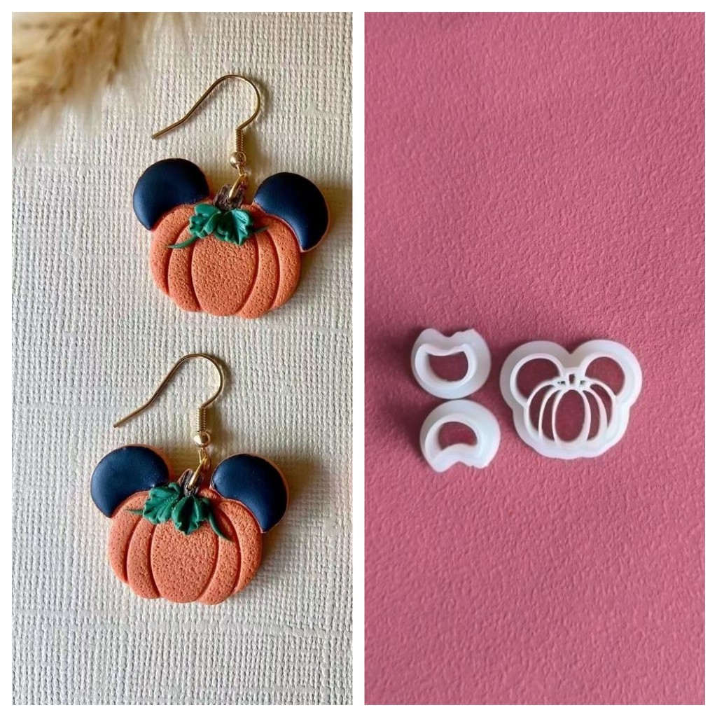 Pumpkin Mouse | Pumpkin Clay Cutter Fall Polymer Clay Cutters Autumn Clay Cutters Fall Earrings Autu