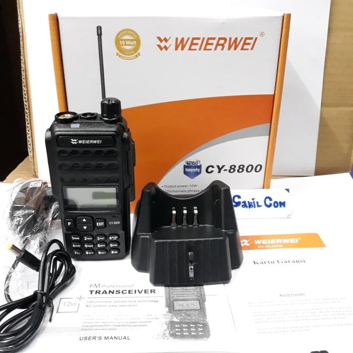 HT WEIRWEI CY 8800 SINGLEBAND 10 WATT VHF MURAH HT 10WATT