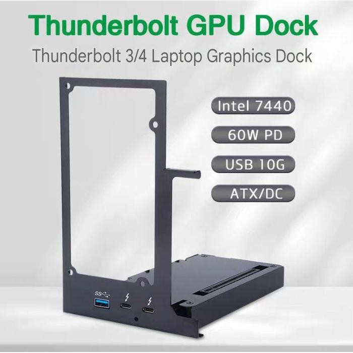 Thunderbolt3/4, USB4 Mini eGPU Enclosure for Laptop External GPU Dock with PD 85W 40Gbps, Compatible