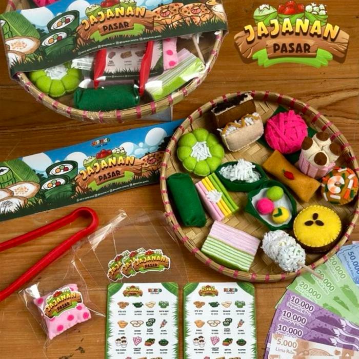 HEPIKIDO jajan pasar pretend play bermain jual beli jajanan pasar pasaran series
