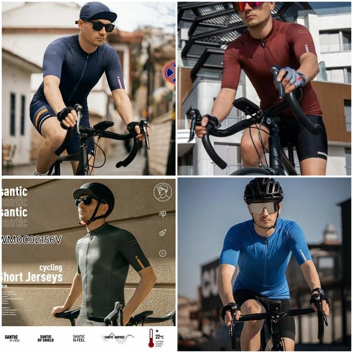 Baju Jersey Sepeda Gowes Santic Azuni WM0C02156