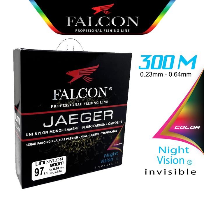 Senar Pancing Falcon Jaeger 300 meter Laut Mancing (TERBAIK) (TERBARU) (TERMURAH)