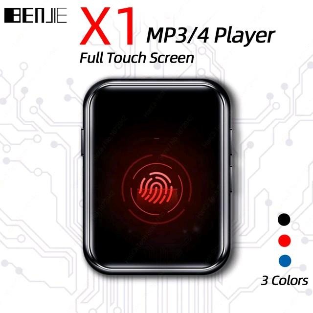 Benjie X1 Mp3 Player Portabel Dengan Layar Sentuh 1.8 Inci Bluetooth 5.2 Fm Radio & Slot Microsd
