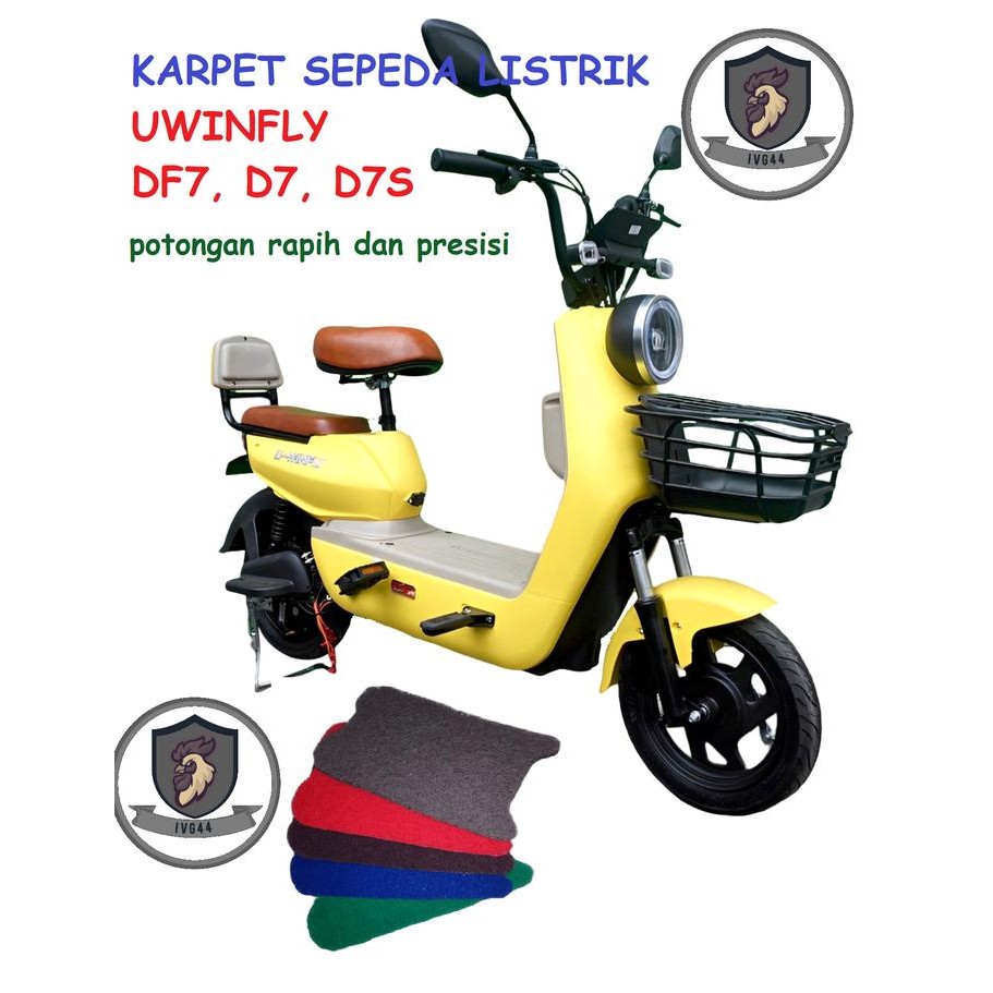 Karpet sepeda listrik Uwinfly D7 DF7 alas kaki sepeda listrik Outdoor