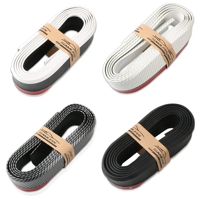 Universal Car Bumper Lip 2.5M Stickers Car Front Bumper Lip Rubber Car Bumper Protectors Exterior Mo