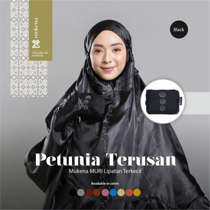 DS Modest - Mukena Traveling Mini Terkecil - Petunia (Case Polos) Terusan