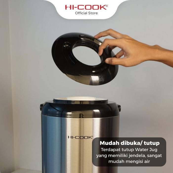 Hi-Cook Water Jug / Drink Jar Termos Stainless Steel 9,5 / 9.5 Liter Wj-95 Mirip Sigma