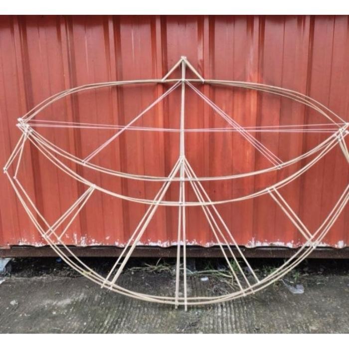Layanga Gapangan Pegon Layangan 1 meter 1.5 meter layang Pegon Ceper Hanya Rangka Rakit Sendiri