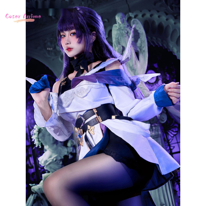 COSER RAIDEN MEI COSPLAY COSTUME GAME HONKAI IMPACT3 UNIFORM HALLOWEEN CARNIVAL PARTY CHRISTMAS PLAY