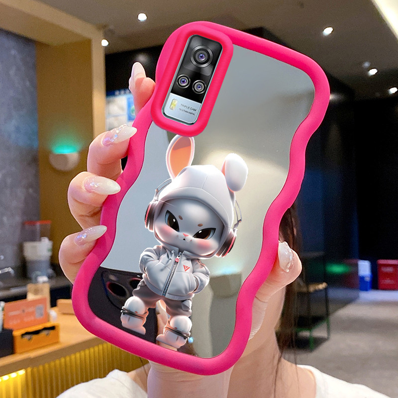 Casing Untuk VIVO Y51 2020 Y31 2021 Y51A 2021 Y53s Y33 Case Casing Mesin kelinci Pola HP Cesing Maca