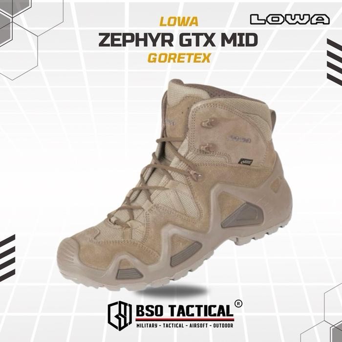 Sepatu Tactical Outdoor Lowa Zephyr MID GTX 6" Hiking Boots ORIGINAL