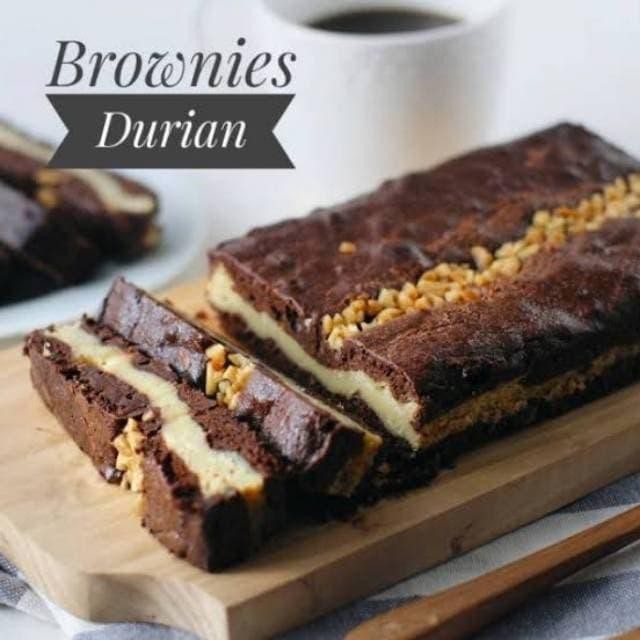 opvc- Brownies Bakar Durian Belah Doeren Bandung Hits Kekinian Best Seller